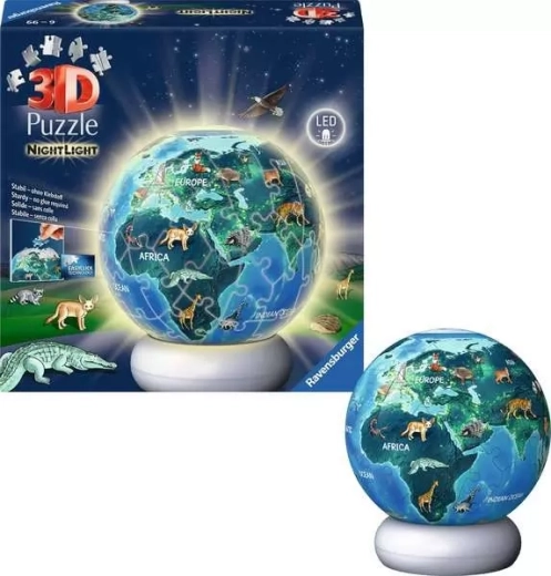 Ravensburger φωτιζόμενο 3D παζλ Νυχτερινή Γη 72 κομμάτια
