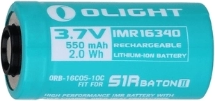 Επαναφορτιζόμενη μπαταρία OLIGHT 3.7 V 550 mAh CR123A (IMR16340) για S1R Baton II