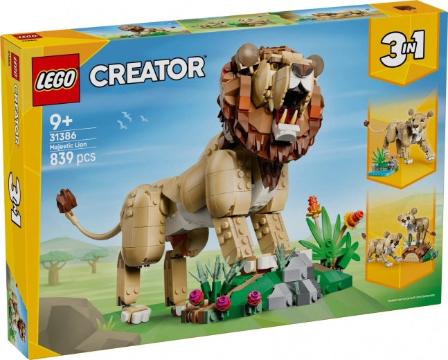 LEGO Creator 3 σε 1 Άγρια ζώα: Περήφανο λιοντάρι