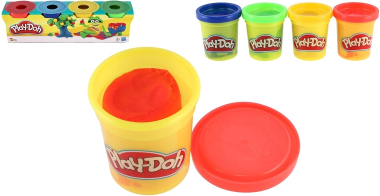 Πλαστελίνη Play-Doh σε 4 βασικά χρώματα - 4 τεμ.