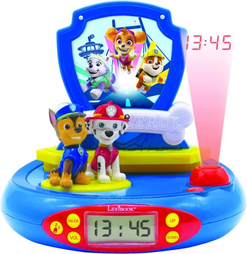 Παιδικό ξυπνητήρι με προβολέα Paw Patrol