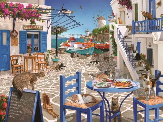 Παζλ Ravensburger «Γατάκια στη Μύκονο» 1500 κομμάτια