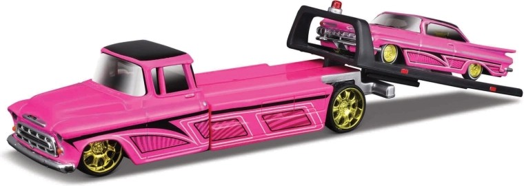 Maisto Design Elite Transport Chevrolet πλατφόρμα και Chevrolet Impala SS 1:64