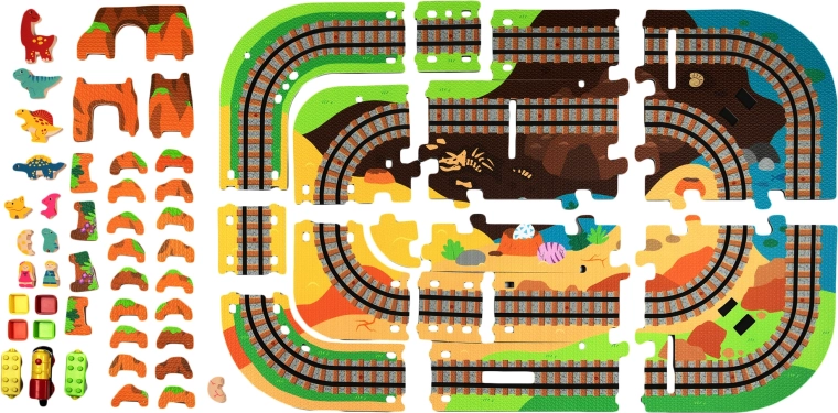 3D Dino park από μαλακό αφρό EVA
