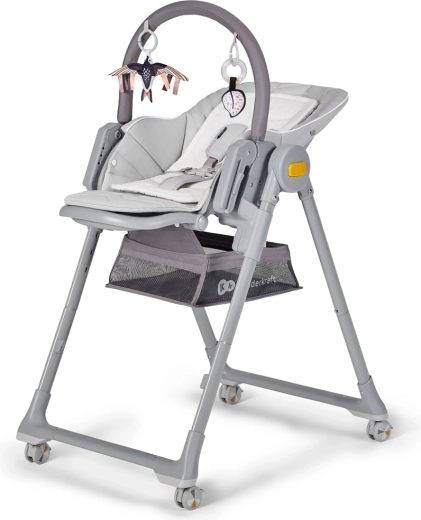 Kinderkraft Select καρεκλάκι φαγητού και ριλάξ 2σε1 Lastree grey
