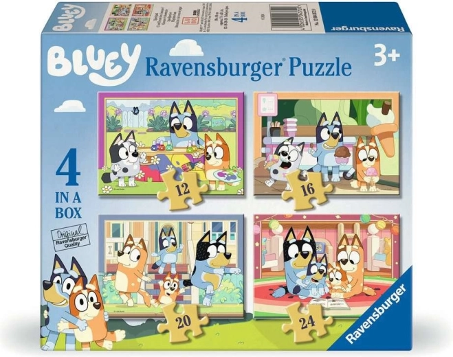 Παζλ Ravensburger Bluey 4 σε 1 (12, 16, 20, 24 κομμάτια)