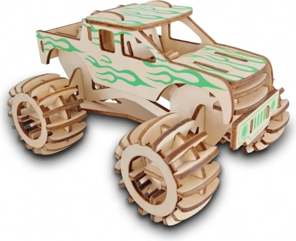 Ξύλινο 3D Παζλ Monster Truck