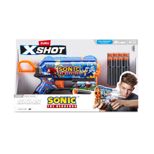 X-Shot Skins Flux Sonic the Hedgehog blaster διάφορα σχέδια