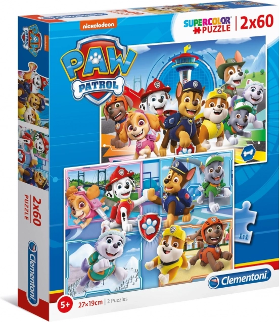 παζλ 2×60 κομμάτια Super Color PAW Patrol