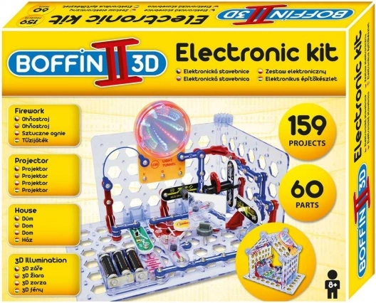 Boffin II 3D ηλεκτρονικό κατασκευαστικό σετ με 3D εφέ και προβολέα