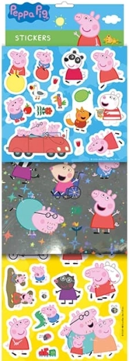 Αυτοκόλλητα Peppa Pig – σετ με εφέ foil και χρυσόσκονη