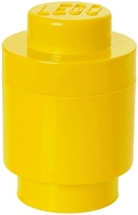 LEGO στρογγυλό κουτί αποθήκευσης 123 × 183 mm – κίτρινο