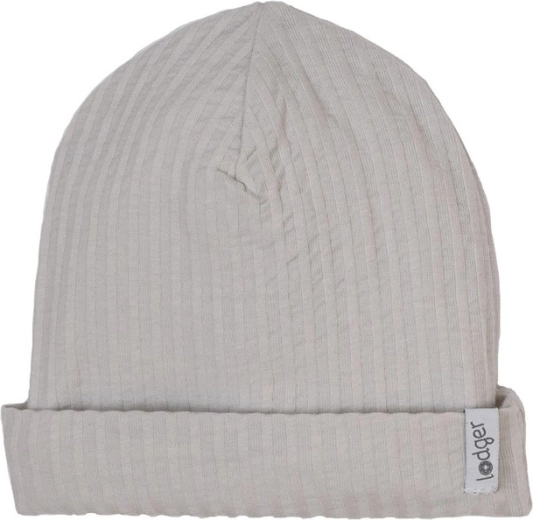 Lodger βαμβακερό σκουφάκι beanie seersucker steel 0–6 μηνών