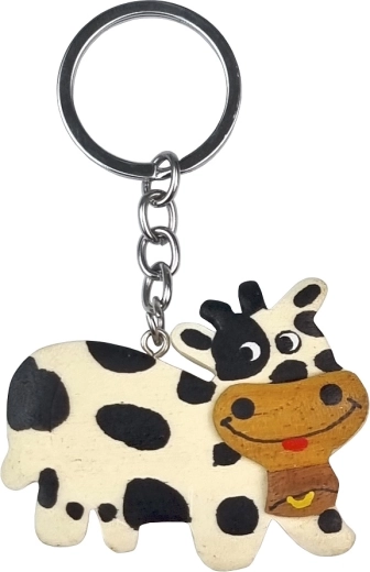 Μεγάλο ξύλινο μπρελόκ αγελάδα 2Kids Toys