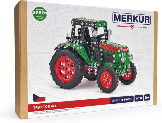 Merkur κατασκευαστικό σετ – τρακτέρ 4x4 πράσινο (567 τεμάχια)