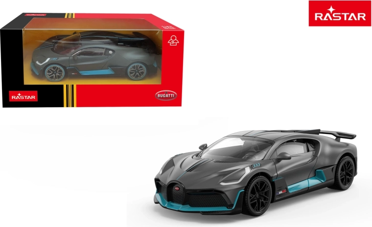 Μεταλλικό αυτοκινητάκι Bugatti Divo 1:43 γκρι Rastar - 1 τεμάχιο