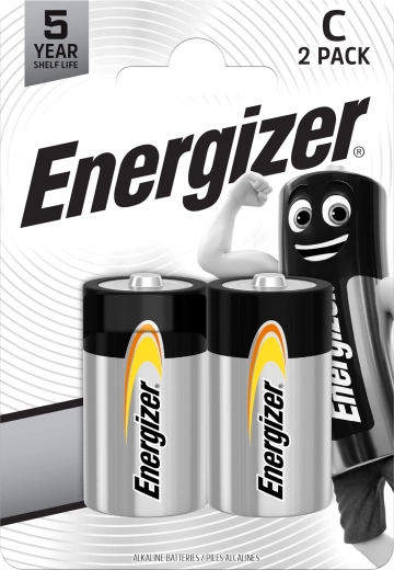 Αλκαλικές μπαταρίες Energizer Everyday C (LR14) 1,5 V, 2 τεμ.