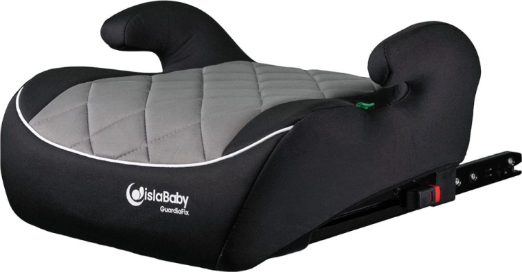 IslaBaby GuardioFix ανυψωτικό κάθισμα αυτοκινήτου με ISOFIX 125–150 cm, γκρι
