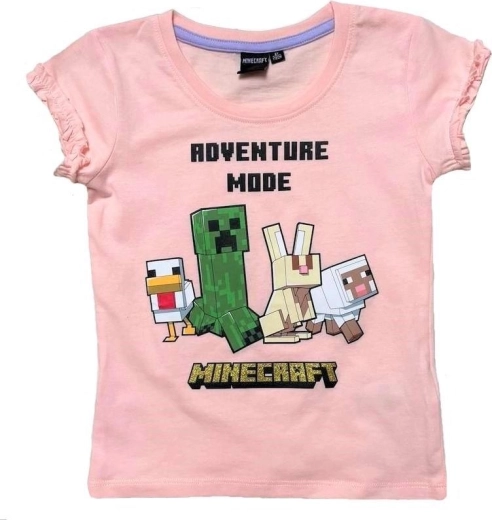 Ροζ μπλουζάκι Minecraft