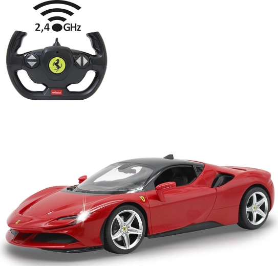 Jamara Ferrari SF90 Stradale τηλεκατευθυνόμενο αυτοκίνητο 1:14, κόκκινο - 1 τεμάχιο