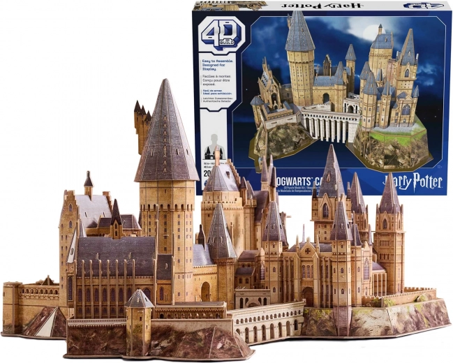 3D χάρτινο παζλ HARRY POTTER Κάστρο Χόγκουαρτς 4D Build