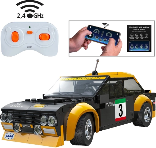 Σετ κατασκευής CaDA Fiat Abarth 131 με τηλεχειρισμό 1:20