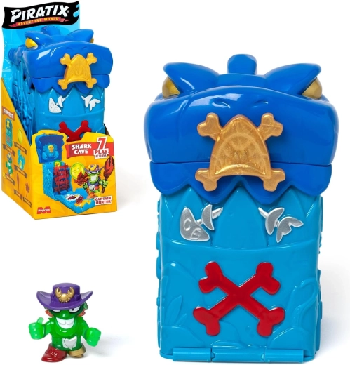 Piratix Adventure World μυστική σπηλιά Shark Cave – έκπληξη + φιγούρα Hunter
