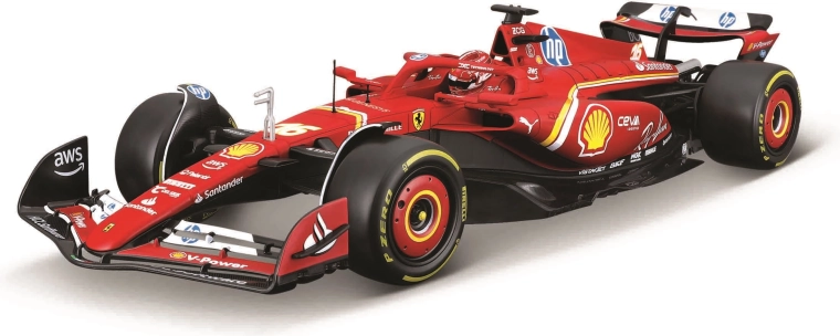 Μοντέλο αυτοκινήτου 1:18 Ferrari SF-24 (2024) σε προστατευτική θήκη