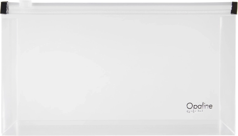 Διαφανής φάκελος με φερμουάρ DL Opaline
