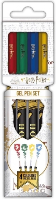 Χρωματιστά στυλό gel HARRY POTTER – σετ 4 τεμ.