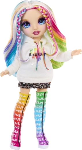 Κούκλα με αρθρώσεις και ουράνιο τόξο μαλλιά