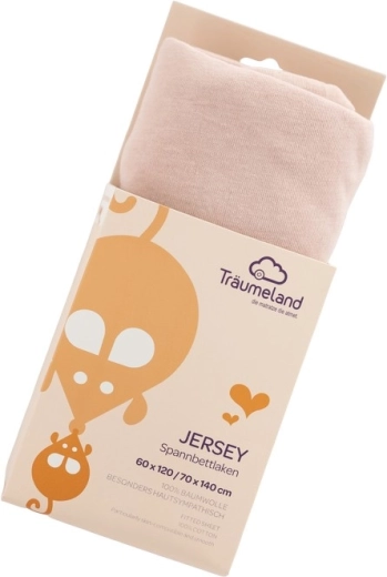 Träumeland jersey σεντόνι με λάστιχο uni rose smoke