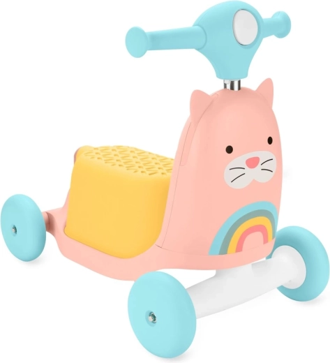 Skip Hop Zoo 3σε1 ποδηλατάκι ισορροπίας και πατίνι γατούλα