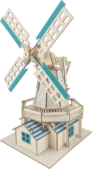 Ξύλινο 3D παζλ ολλανδικός ανεμόμυλος WOODCRAFT