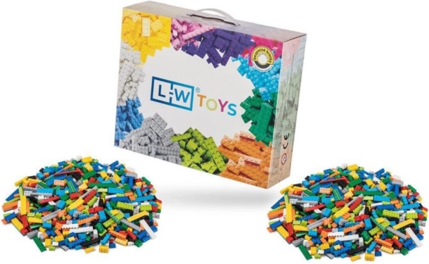 Κατασκευαστικό σετ L-W Toys βασικό σετ 2000 τεμ. (μίξη ελαφριών και βαριών τουβλακίων)