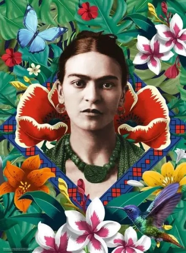 Παζλ RAVENSBURGER Frida Kahlo: Ανθισμένη φαντασία 500 κομμάτια