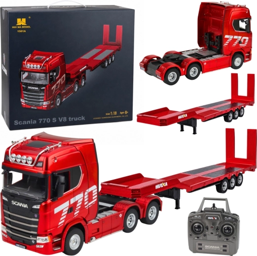 RC φορτηγό Scania 770S με ρυμουλκούμενο Huina 1:18 - 1 τεμάχιο