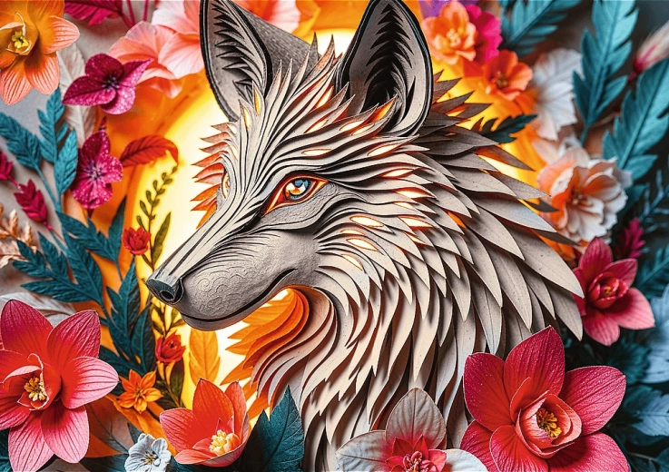 Παζλ Paper Art: λύκος 1000 κομμάτια