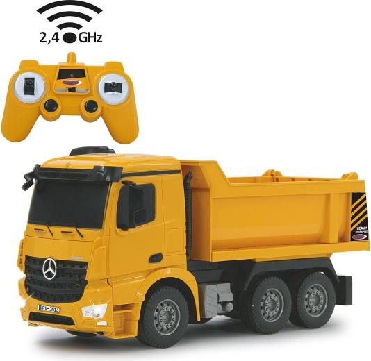 Jamara Mercedes-Benz Arocs ανατρεπόμενο φορτηγό με τηλεχειριστήριο 1:26 2,4 GHz - 1 τεμάχιο