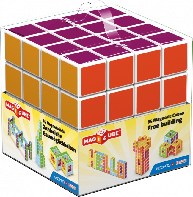 Μαγνητικοί κύβοι geomag magicube free building 64 τεμ.