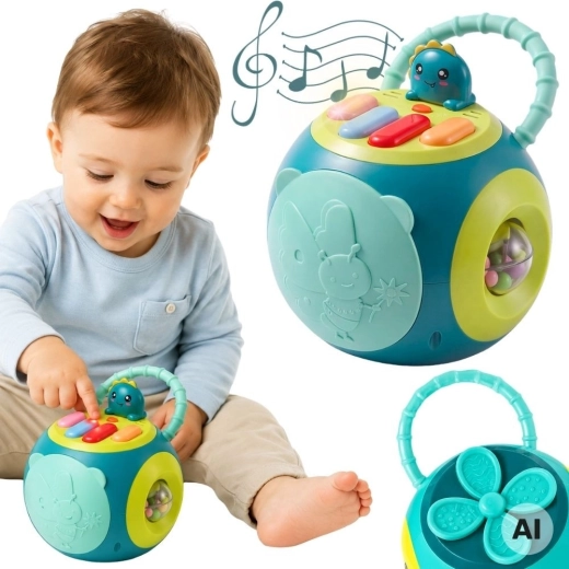 Διαδραστική εκπαιδευτική μπάλα Montessori με πιάνο Woopie