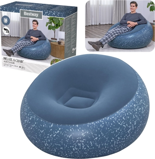 Φουσκωτή πολυθρόνα Bestway Inflate-A-Chair μπλε