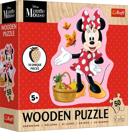Ξύλινο παζλ Disney Minnie, 50 κομμάτια