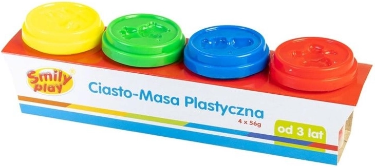 Πλαστελίνη σε κυπελάκια (4 χρώματα) SmilyPlay