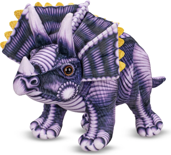 Λούτρινος δεινόσαυρος Triceratops 35 cm – όρθιος