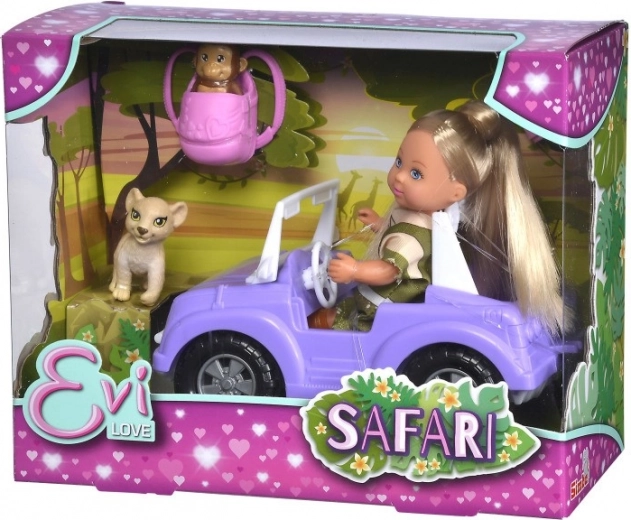 Κούκλα Evička Safari με αυτοκίνητο