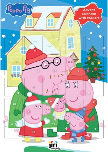 Αντβεντιανό ημερολόγιο με αυτοκόλλητα Peppa Pig