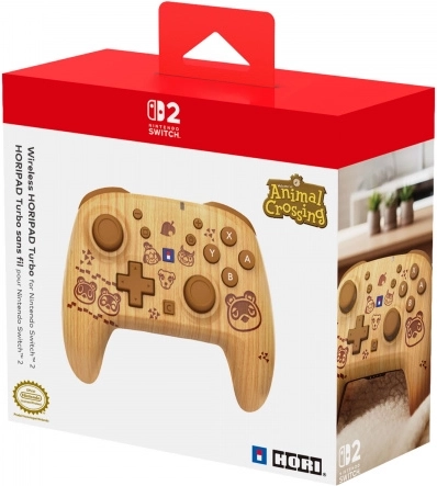 Ασύρματο χειριστήριο HORIPAD Turbo Animal Crossing Wood Brown για Nintendo Switch