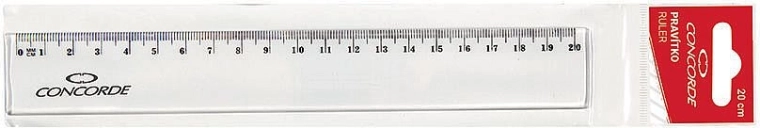 Χάρακας 20 cm διαφανής CONCORDE