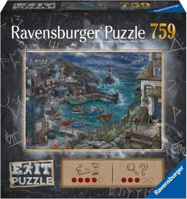 Μοναδικό παζλ RAVENSBURGER – ψαροχώρι, 759 κομμάτια